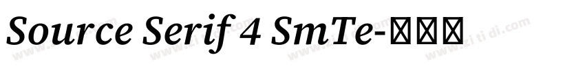 Source Serif 4 SmTe字体转换